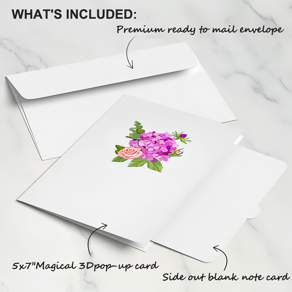 Happy Mother's Day Hydrangeas Pop-Up Card