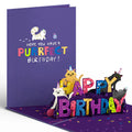 Happy Birthday Cats Pop-Up card