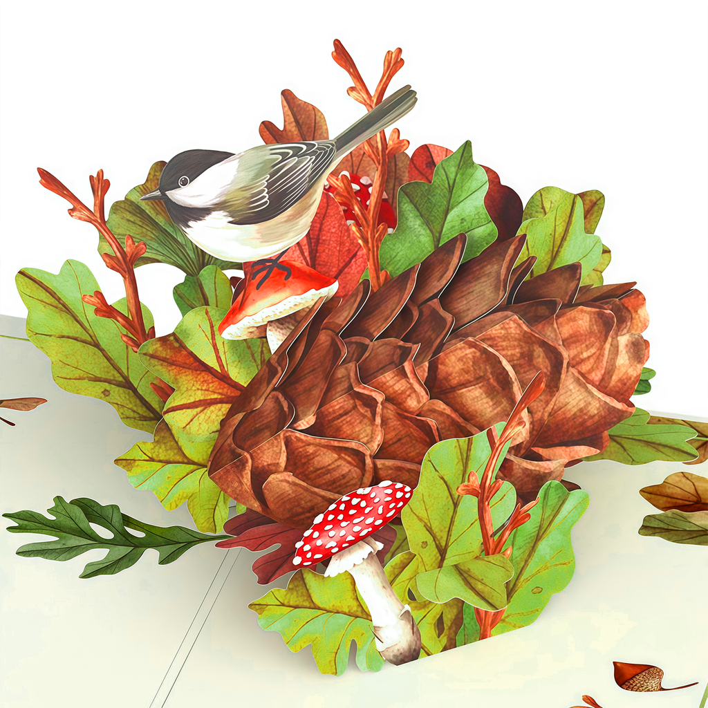 Fall Forest Floor Thanksgiving Pop-Up Card and Sentiment Set