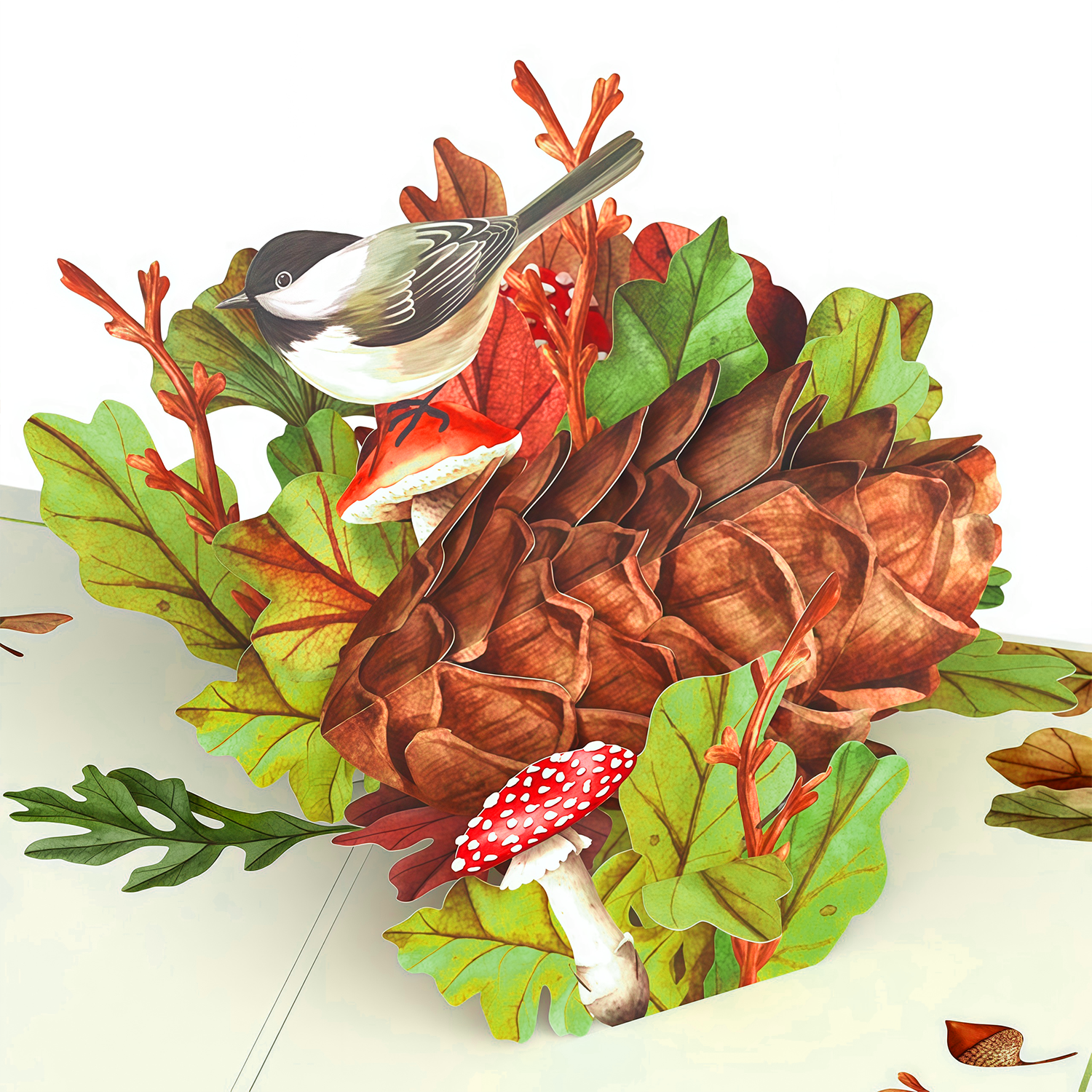 Fall Forest Floor Thanksgiving Pop-Up Card and Sentiment Set