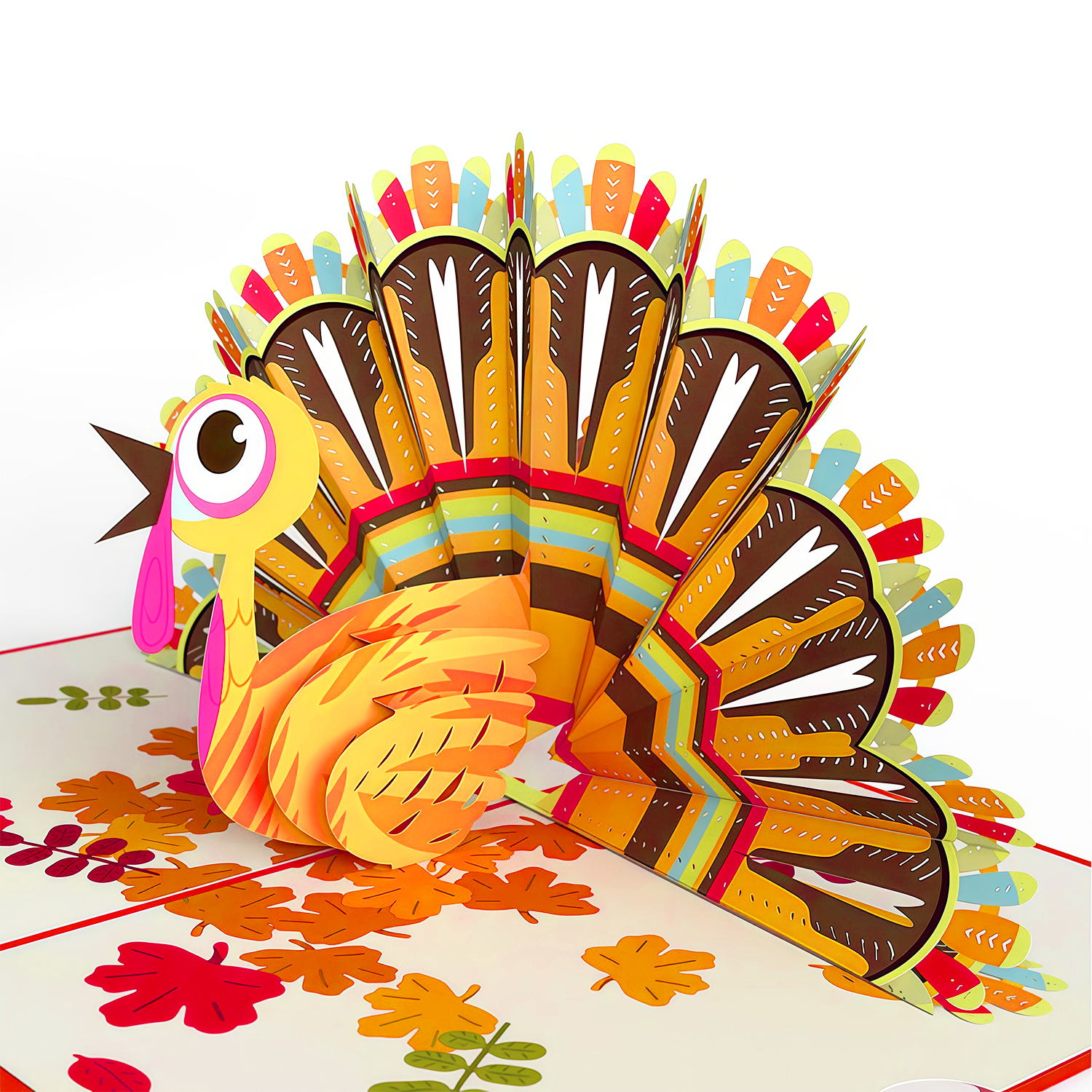Gobble Till You Wobble Turkey Pop-Up Card
