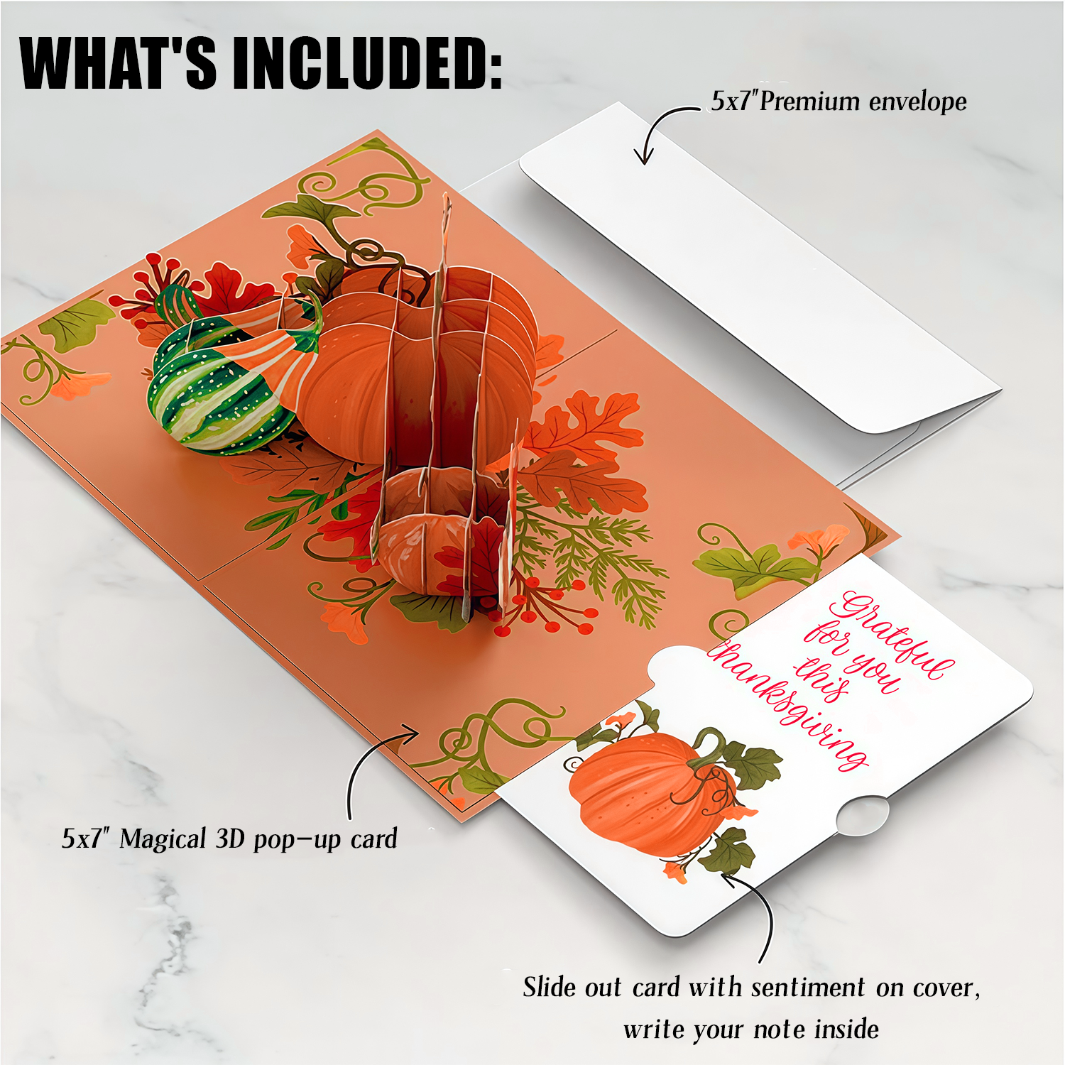 Fall is in the Air Thanksgiving Pop-Up Card and Sentiment Set