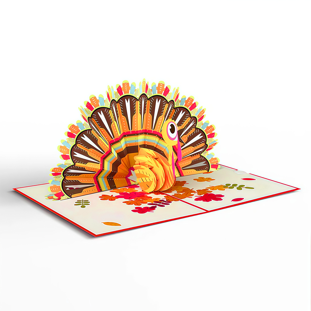 Gobble Till You Wobble Turkey Pop-Up Card