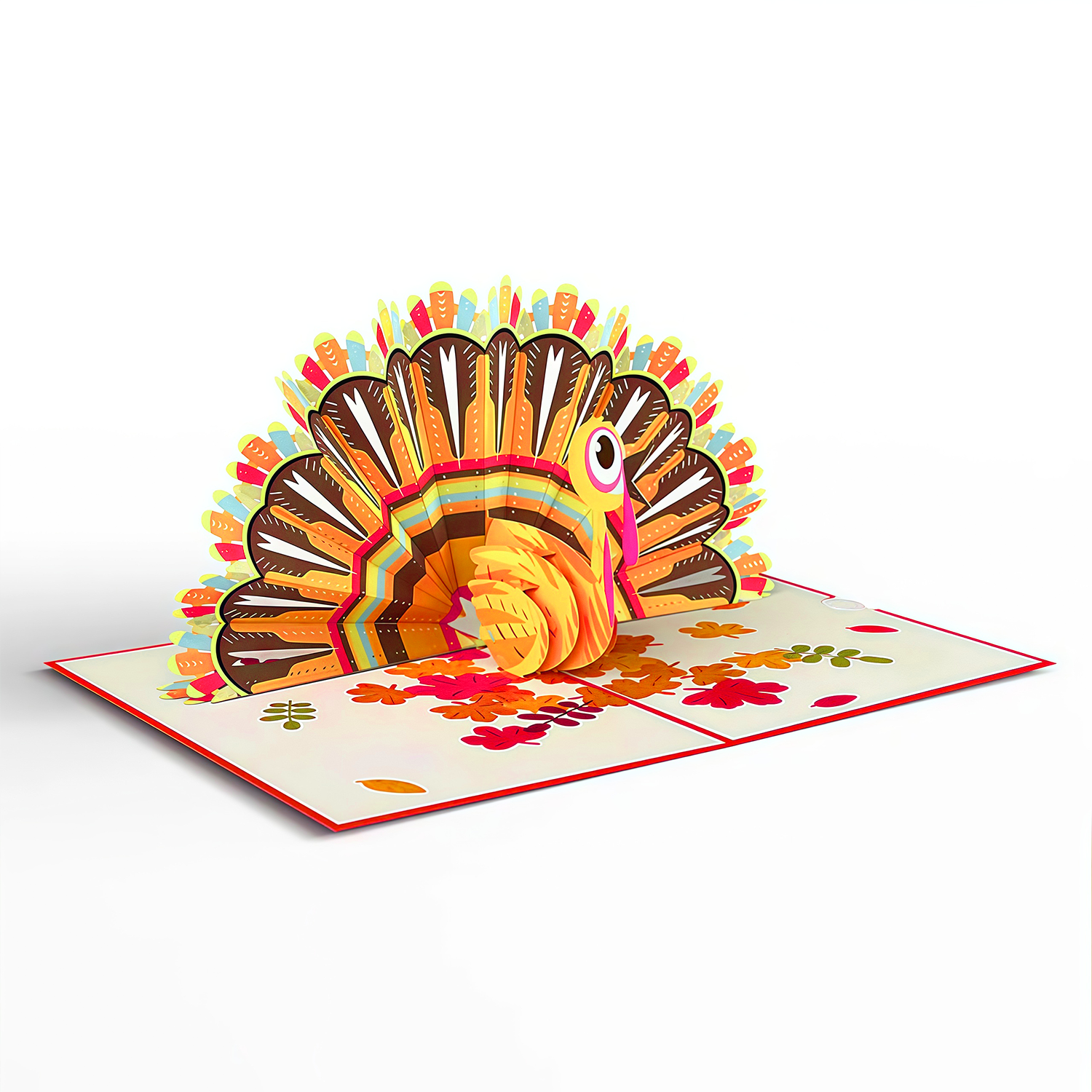 Gobble Till You Wobble Turkey Pop-Up Card
