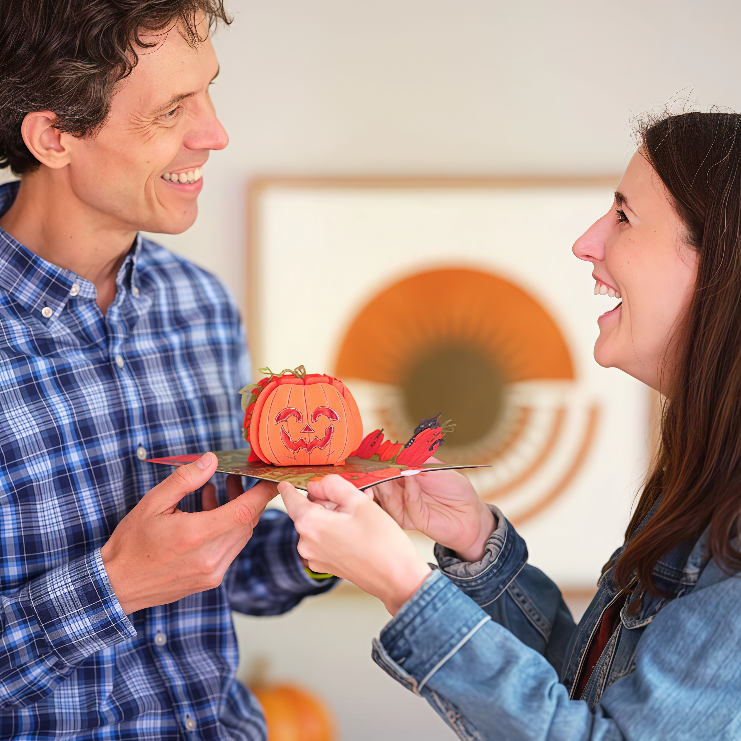 Happy Halloween Pumpkin Pop-Up Card