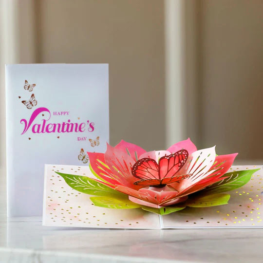 Valentine’s Day Butterfly Pop-Up Card